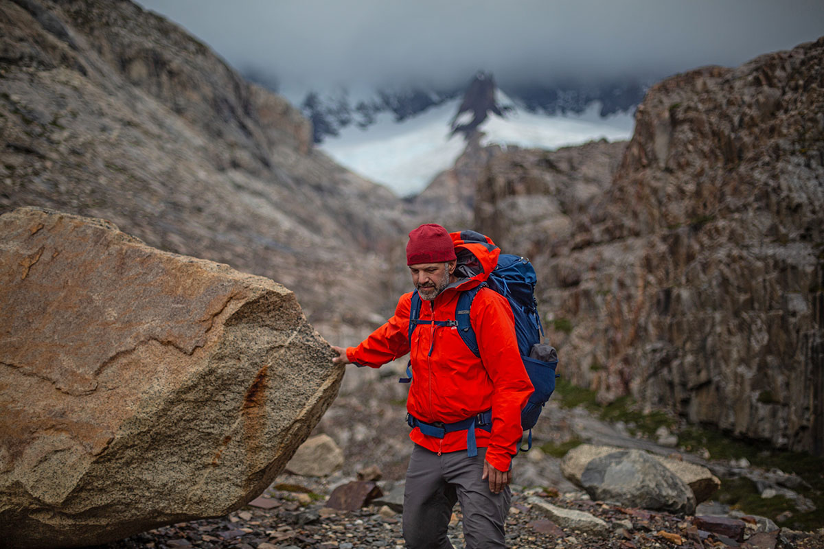 Gregory Katmai 65 backpacking pack (hiking in stormy conditions)